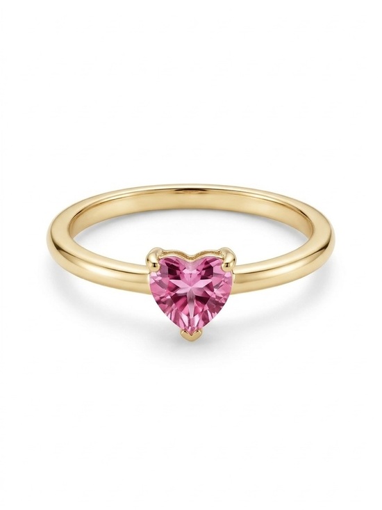 Jewelry - 5/$15 🩷 MUST BUNDLE Gold Ring with Pink Heart Gemstone